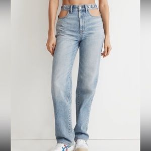 Madewell x Molly Dickson Cut Out Baggy Straight Leg Jeans